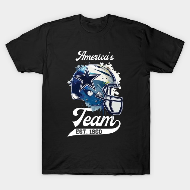 Dallas Cowboys Helmet. America’s Team. T-Shirt by vectrus